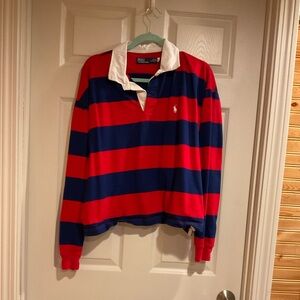 Polo by Ralph Lauren Striped Red and Blue Shirt
